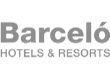 Logo de Barceló Hotels & Resorts. Representa una marca líder en turismo, hoteles y resorts, mejorando la experiencia del usuario y la visibilidad de la marca.