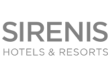 Logotipo de Sirenis Hoteles en tono gris, un grupo hotelero con resorts en España, Caribe y Latinoamérica. Representa calidad y excelencia en servicios turísticos.