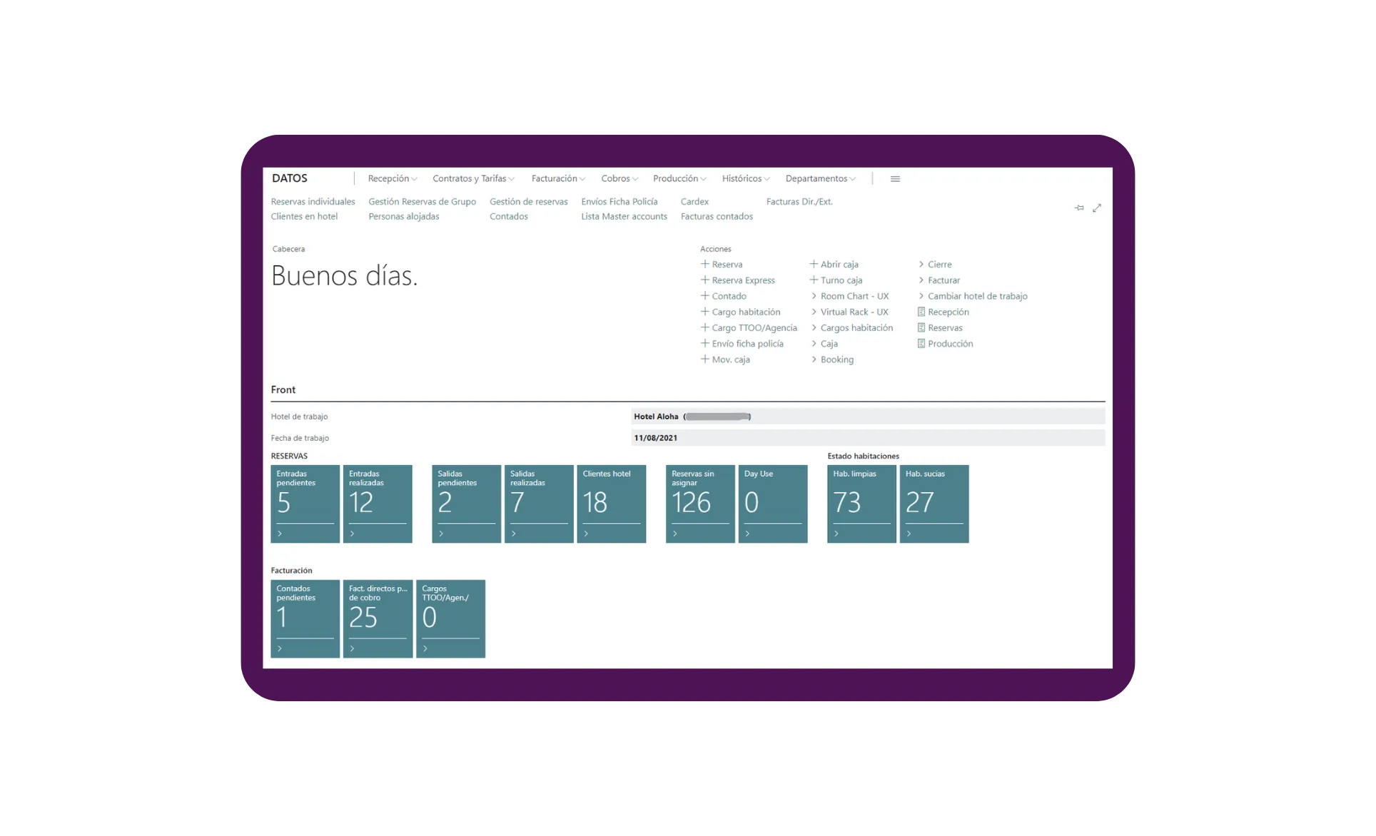 Representación visual de un panel de gestión financiera de un hotel, mostrando gráficos de ingresos y gastos, con un enfoque en la optimización del PMS para hoteles. Ideal para la toma de decisiones estratégicas.