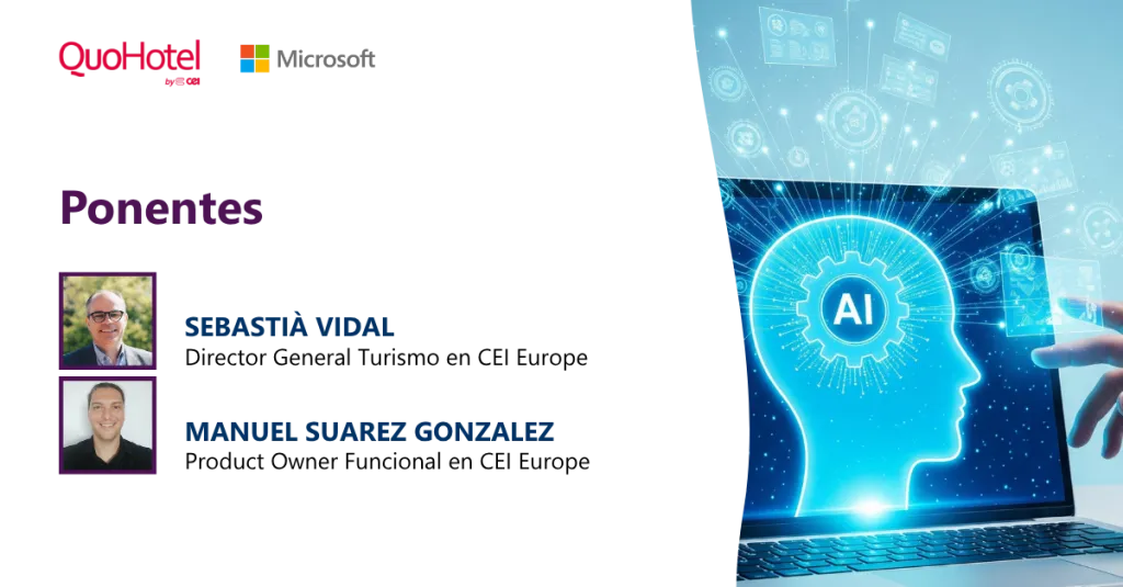 Encabezado de webinar sobre Agentes IA que transforman negocios, mostrando herramientas y estrategias innovadoras para el futuro.