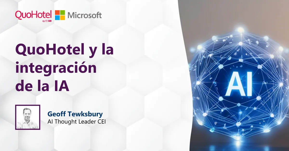 Webinar QuoHotel: Integración de IA para optimizar la gestión hotelera y la experiencia del cliente con soluciones innovadoras.