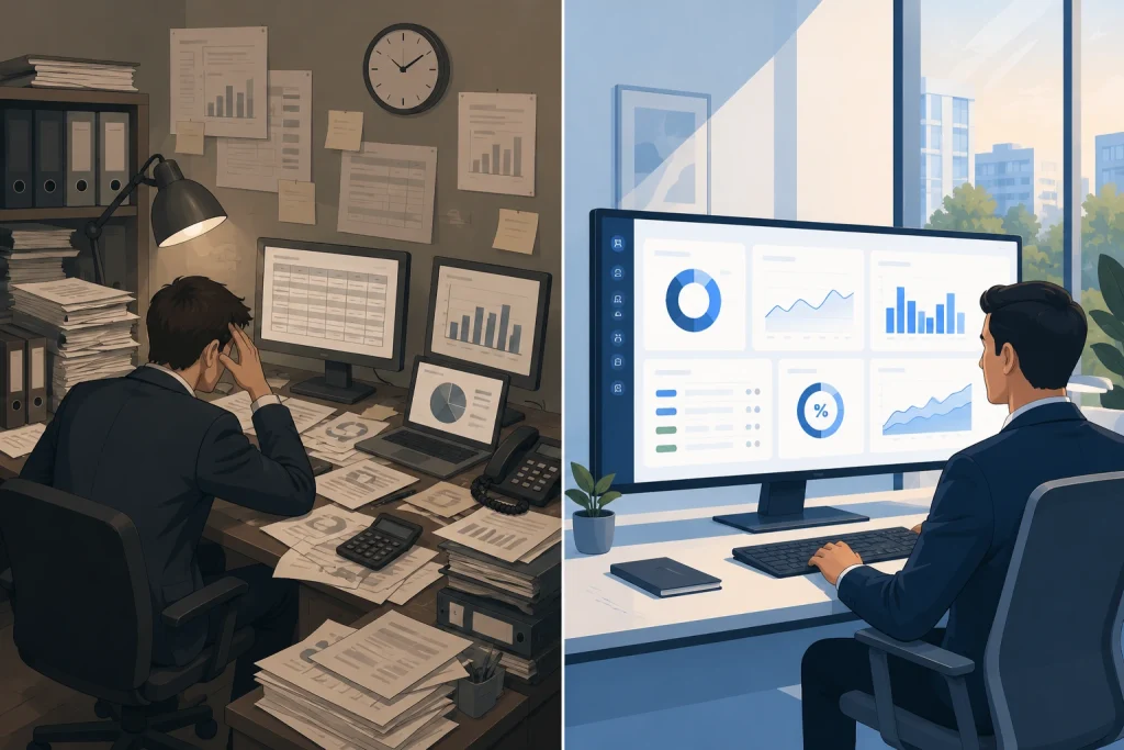 Comparativa entre gestión hotelera tradicional y gestión integrada con inteligencia artificial